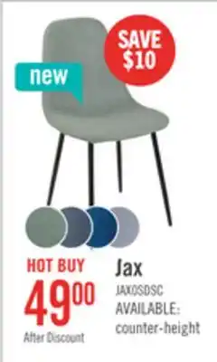 The Brick Jax Dining Chair with Polyester Fabric, Metal - Green offer