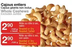 Bulk Barn Cajous entiers offer