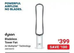 Visions Electronics Dyson Bladeless Tower Fan offer