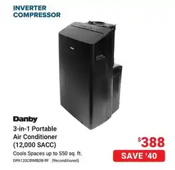 Visions Electronics Danby 3-in-1 Portable Air Conditioner (12,000 SACC) offer