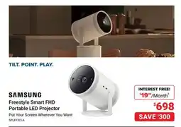 Visions Electronics SAMSUNG Freestyle Smart FHD Portable LED Projector offer