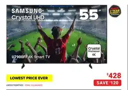 Visions Electronics Samsung 2025 55 U79 4K UHD LED Tizen Smart TV offer