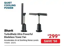 Visions Electronics Shark TurboBlade Ultra-Powerful Bladeless Tower Fan offer