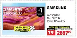 2001 Audio Video SAMSUNG 75 QN75QN90F Neo QLED 4K Vision AI Smart TV offer