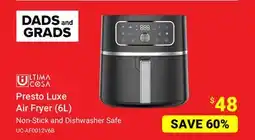 Visions Electronics Ultima Cosa Presto Luxe Air Fryer (6L) offer