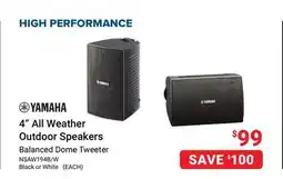 Visions Electronics YAMAHA 4 All Weather Outdoor Speakers offer