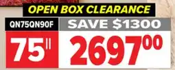 2001 Audio Video QN75QN90F SAMSUNG Neo QLED 4K QN90F Vision AI Smart TV offer