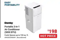 Visions Electronics Danby Portable 3-in-1 Air Conditioner (5000 BTU) offer