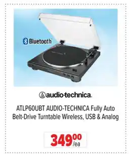 2001 Audio Video ATLP60UBT AUDIO-TECHNICA Fully Auto Belt-Drive Turntable Wireless, USB & Analog offer