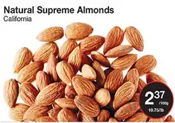 Bulk Barn Natural Supreme Almonds offer