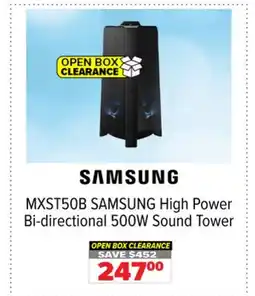 2001 Audio Video MXST50B SAMSUNG High Power Bi-directional 500W Sound Tower offer
