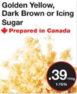 Bulk Barn Golden Yellow, Dark Brown or Icing Sugar offer
