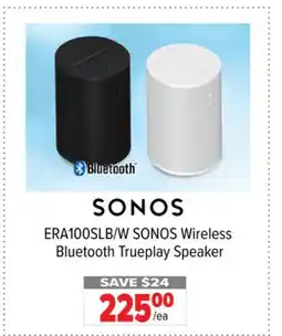 2001 Audio Video SONOS ERA100SLB/W SONOS Wireless Bluetooth Trueplay Speaker offer