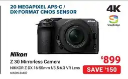 Visions Electronics Nikon Z 30 Mirrorless Camera offer