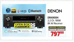 2001 Audio Video DENON DRA900H 2.2 Ch 100W 8K AV Receiver offer