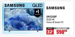 2001 Audio Video QN32Q8FA SAMSUNG 32 QLED 4K Vision Al Smart TV offer