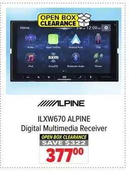 2001 Audio Video ILXW670 ALPINE Digital Multimedia Receiver offer