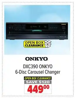 2001 Audio Video DXC390 ONKYO 6-Disc Carousel Changer offer