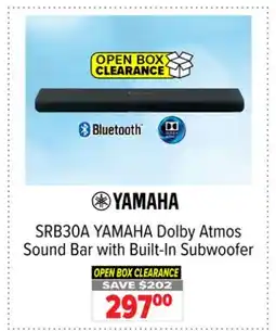 2001 Audio Video SRB30A YAMAHA Dolby Atmos Sound Bar with Built-In Subwoofer offer