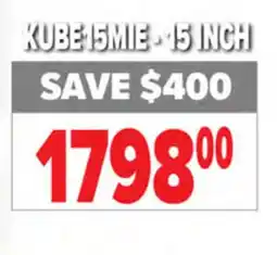 2001 Audio Video kef KUBE 15MIE - 15 INCH powered subwoofers offer