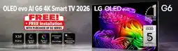 2001 Audio Video OLED55G6WUA - LG 55 OLED ALP11 GALLERY 4K WALL offer