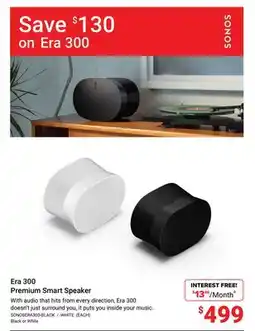 Visions Electronics Sonos Era 300 Premium Smart Speaker offer