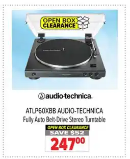 2001 Audio Video AUDIO-TECHNICA Fully Auto Belt-Drive Stereo Turntable offer