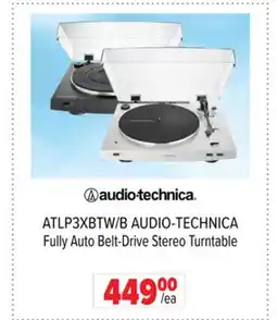 2001 Audio Video ATLP3XBTW/B AUDIO-TECHNICA Fully Auto Belt-Drive Stereo Turntable offer