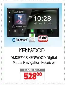 2001 Audio Video DMX5710S KENWOOD Digital Media Navigation Receiver offer
