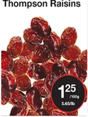 Bulk Barn Thompson Raisins offer