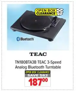 2001 Audio Video TEAC TN180BTA3B TEAC 3-Speed Analog Bluetooth Turntable offer