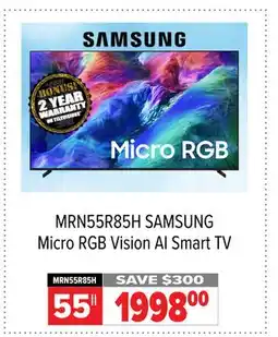 2001 Audio Video MRN55R85H SAMSUNG Micro RGB Vision AI Smart TV offer