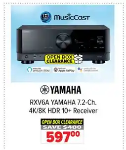 2001 Audio Video YAMAHA 7.2-Ch. 4K/8K HDR 10+ Receiver offer
