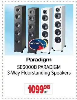 2001 Audio Video SE6000B PARADIGM 3-Way Floorstanding Speakers offer