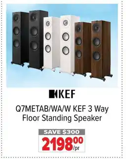 2001 Audio Video Q7METAB/WA/W KEF 3 Way Floor Standing Speaker offer