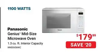 Visions Electronics Panasonic Genius Mid-Size Microwave Oven offer