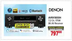 2001 Audio Video AVRX1800H 7.2 Ch. 175W 8K AV Receiver offer