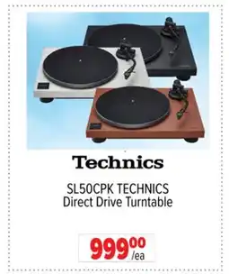 2001 Audio Video SL50CPK TECHNICS Direct Drive Turntable offer