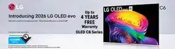 2001 Audio Video OLED55C6PUA - 55 OLED 4K ALPHA 9 HDR PANEL offer