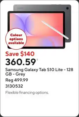 Staples Samsung Galaxy Tab S10 Lite - 128 GB - Grey offer