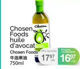 T&T Supermarket CHOSEN FOODS HUILE D'AVOCAT offer