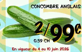 Marche Salaberry CONCOMBRE ANGLAIS offer