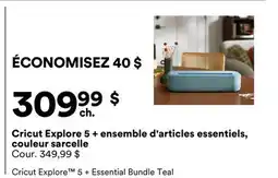 Michaels Cricut Explore 5 + ensemble d'articles essentiels, couleur sarcelle offer