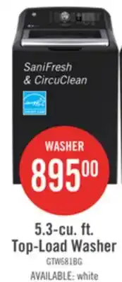 The Brick 5.3-cu ft. Top-Load Washer offer