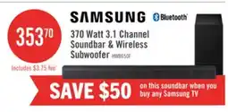 The Brick Samsung HW-B650F 3.1-Channel 370 W Soundbar with Wireless Subwoofer offer