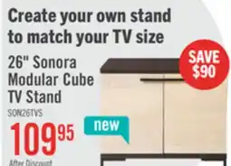 The Brick Sonora 26 TV Cube with Storage - Dark Oak offer