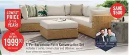 The Brick Scott Living Barcelona 4-Piece Patio Set offer