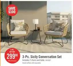 The Brick 3-Pc. Sicily Conversation Set offer
