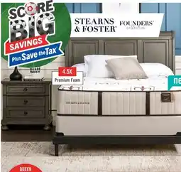 The Brick Stearns & Foster Allianz Luxury Tight Top Firm Queen Mattress offer