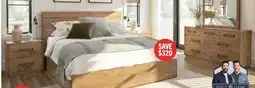 The Brick Scott Living Henri 5pc Bedroom Set with Bed, Dresser & Mirror, Wood, Brown - Queen Size offer